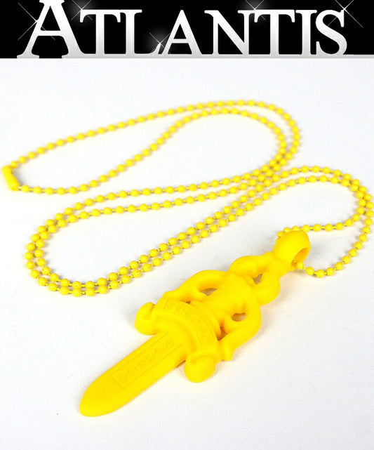 CHROME HEARTS Silicon Rubber Large Dagger Necklace Yellow