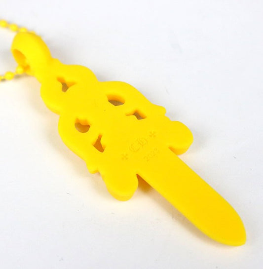 CHROME HEARTS Silicon Rubber Large Dagger Necklace Yellow
