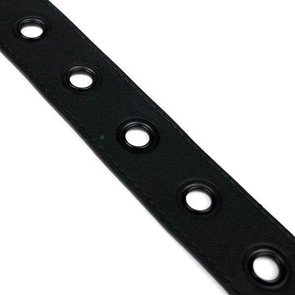 BALENCIAGA Luca Goal Leather Belt Black