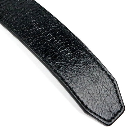 BALENCIAGA Luca Goal Leather Belt Black
