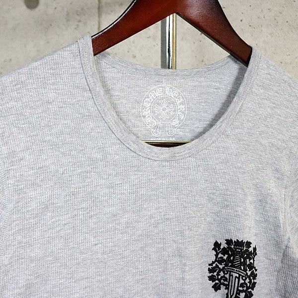 CHROME HEARTS Vine Dagger Thermal Long T-Shirt Gray Size L