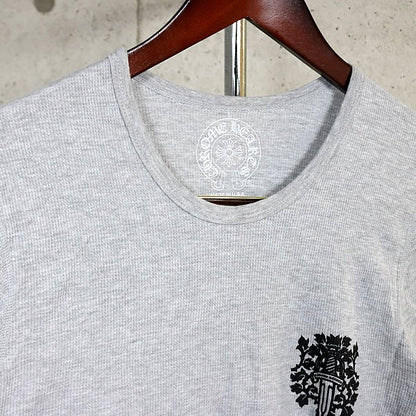 CHROME HEARTS Vine Dagger Thermal Long T-Shirt Gray Size L