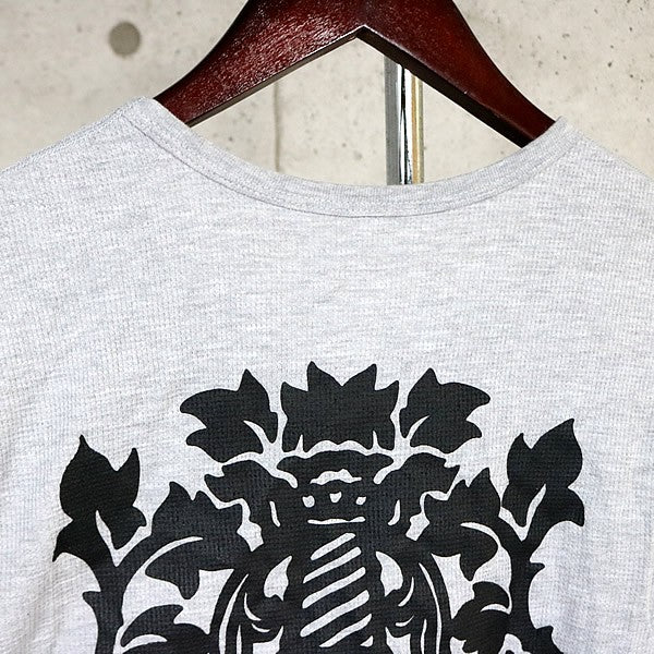 CHROME HEARTS Vine Dagger Thermal Long T-Shirt Gray Size L