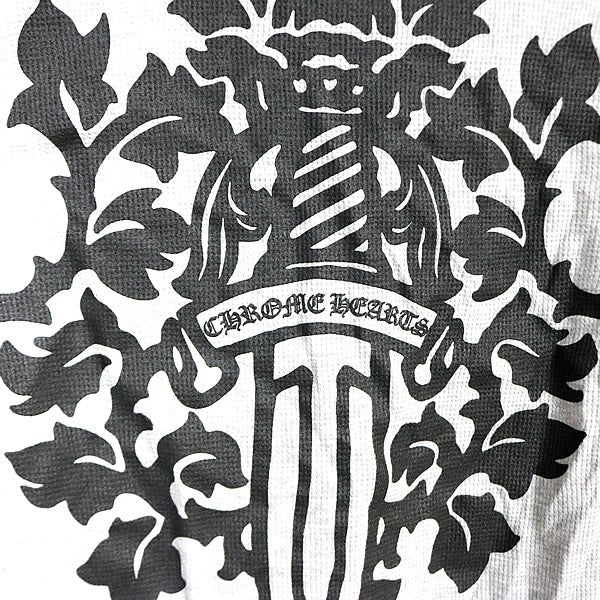 CHROME HEARTS Vine Dagger Thermal Long T-Shirt Gray Size L
