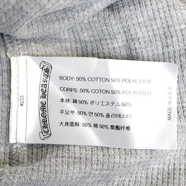 CHROME HEARTS Vine Dagger Thermal Long T-Shirt Gray Size L
