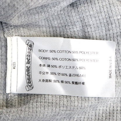 CHROME HEARTS Vine Dagger Thermal Long T-Shirt Gray Size L