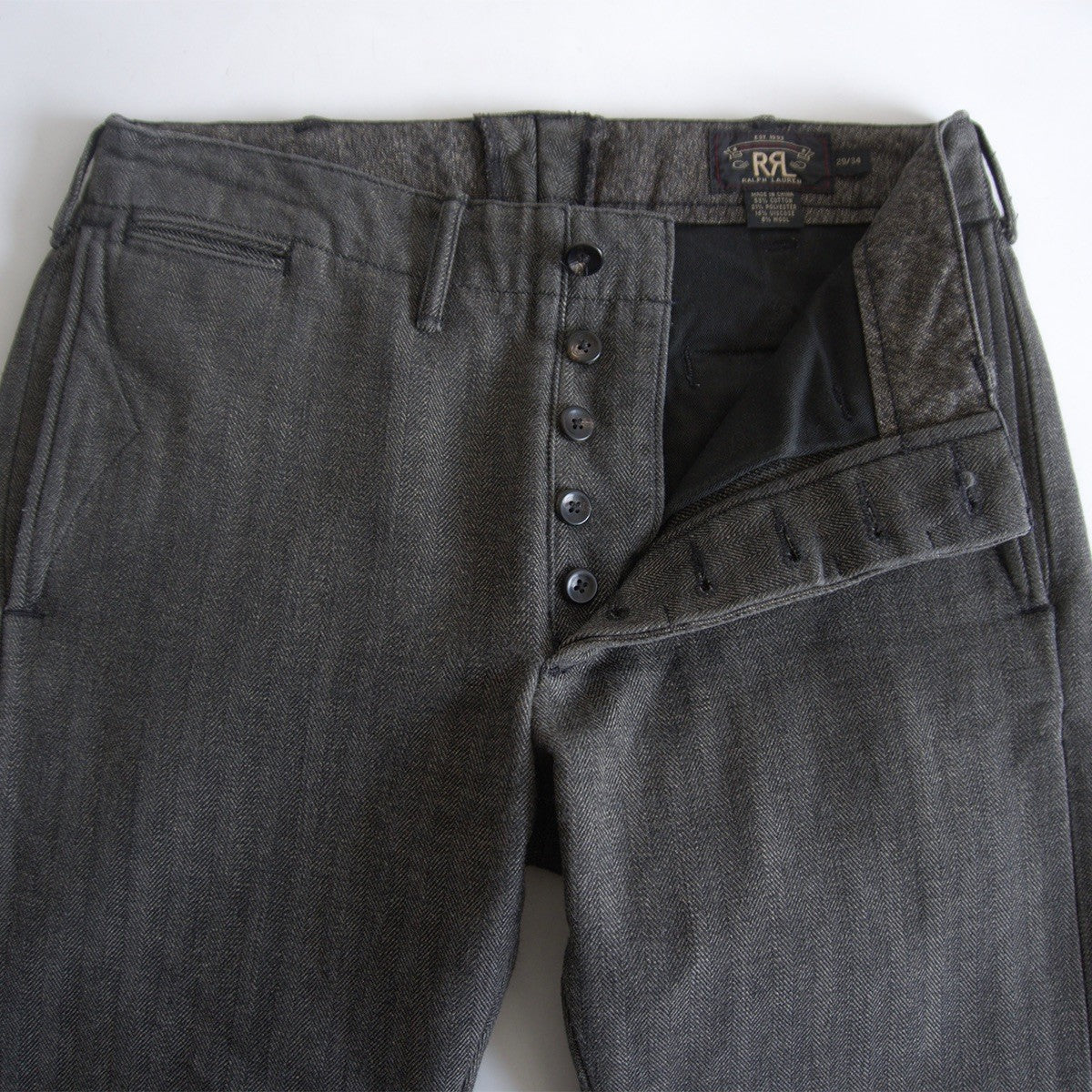 RRL Classic Herringbone Trouser Size 29×34