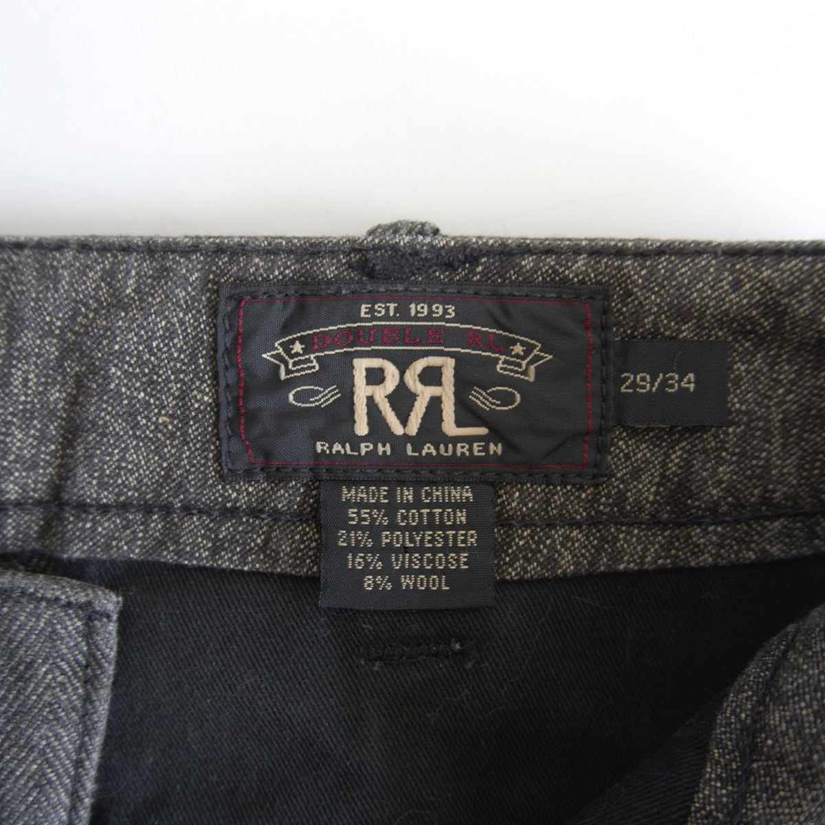 RRL Classic Herringbone Trouser Size 29×34