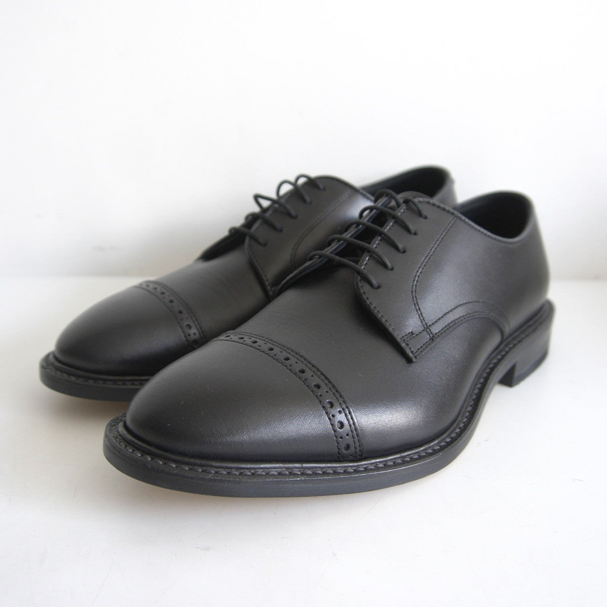 REGAL Medallion Tip Leather Business Shoes Black Size 6