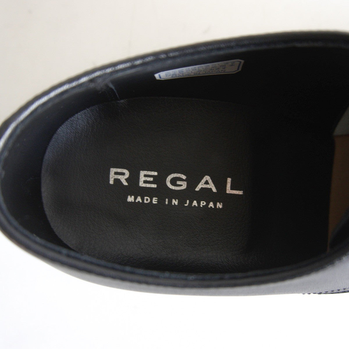 REGAL Medallion Tip Leather Business Shoes Black Size 6