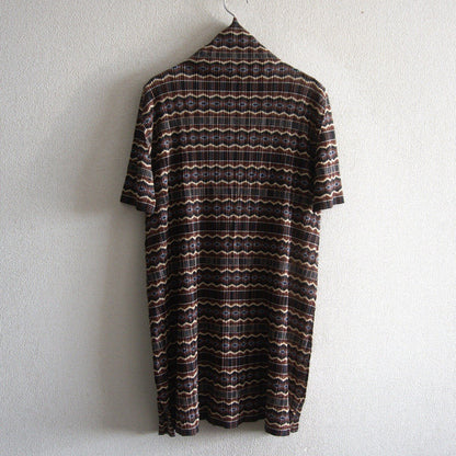 PLEATS PLEASE Patterned Pleated Tunic Dress Size 3