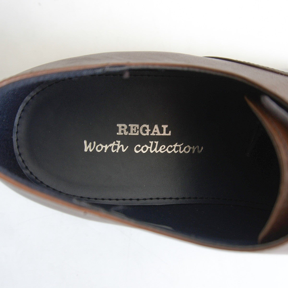 REGAL worth collection Swirl Toe Leather Shoes Size 8.5