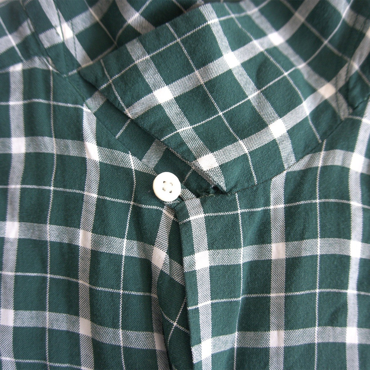 Nelson Paige 50s Vintage Open Collar Rayon Check Size ML