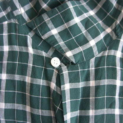 Nelson Paige 50s Vintage Open Collar Rayon Check Size ML