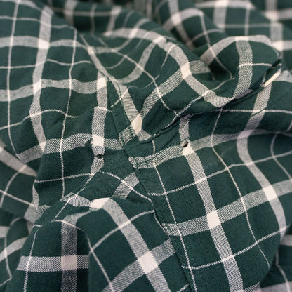 Nelson Paige 50s Vintage Open Collar Rayon Check Size ML