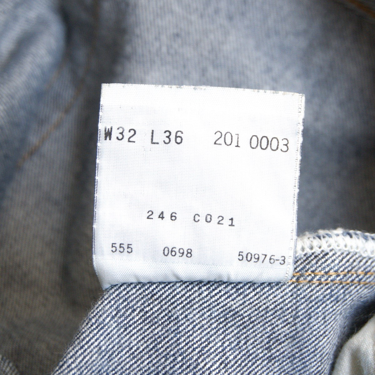 LEVI'S 201XX Big E Valencia Denim Pants Size 32×36