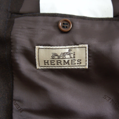 HERMES Wool Cashmere Pinstripe 3B Tailored Jacket Size L