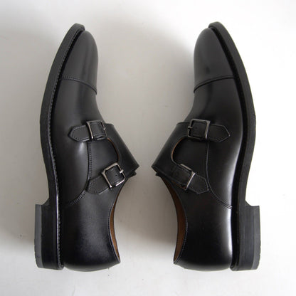 REGAL GORETEX 707R Monk Strap Leather Shoes Black Size 7