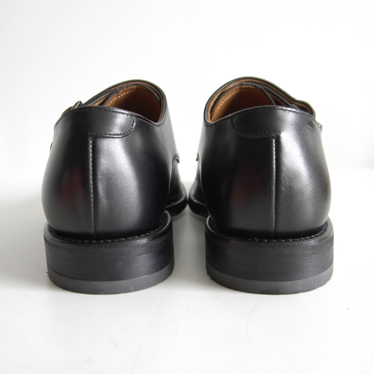 REGAL GORETEX 707R Monk Strap Leather Shoes Black Size 7