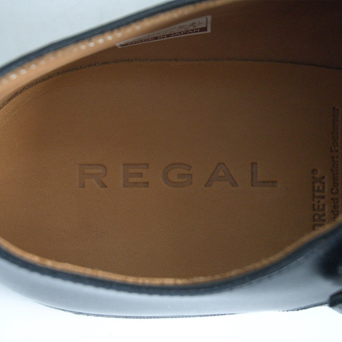 REGAL GORETEX 707R Monk Strap Leather Shoes Black Size 7