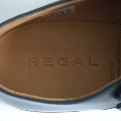 REGAL GORETEX 707R Monk Strap Leather Shoes Black Size 7