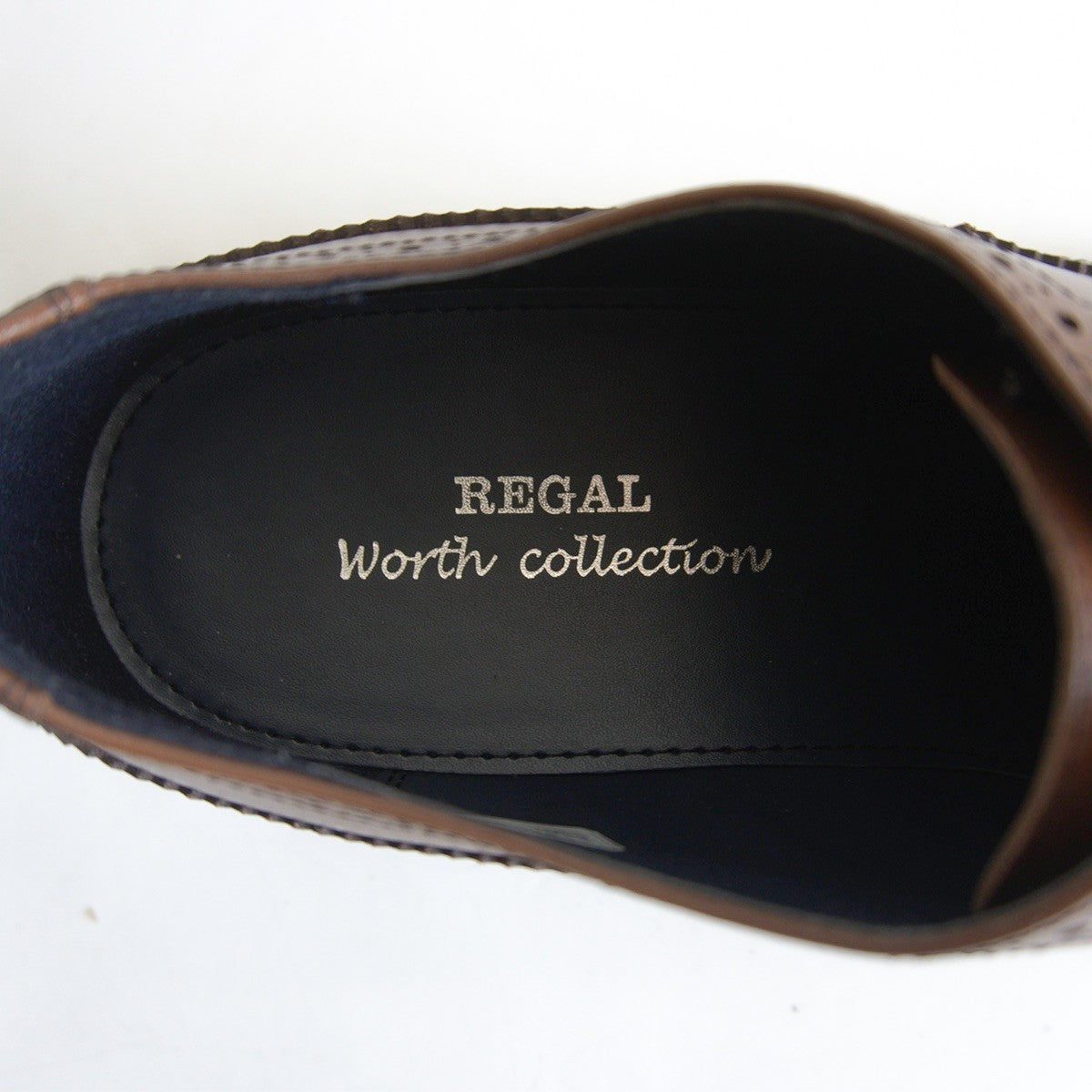 REGAL worth collection Wingtip Leather Shoes Brown Size 8.5