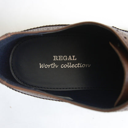 REGAL worth collection Wingtip Leather Shoes Brown Size 8.5