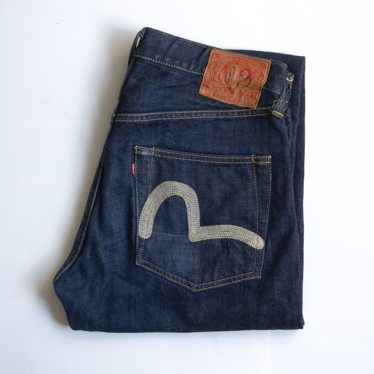 EVISU LOT.2000 Dark Indigo Denim Pants Size 32×35