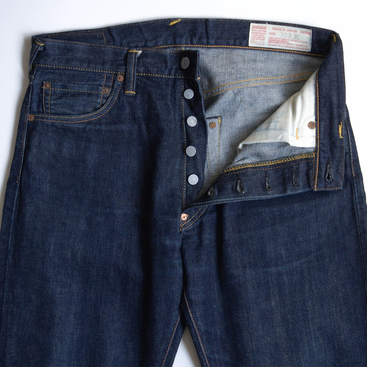EVISU LOT.2000 Dark Indigo Denim Pants Size 32×35