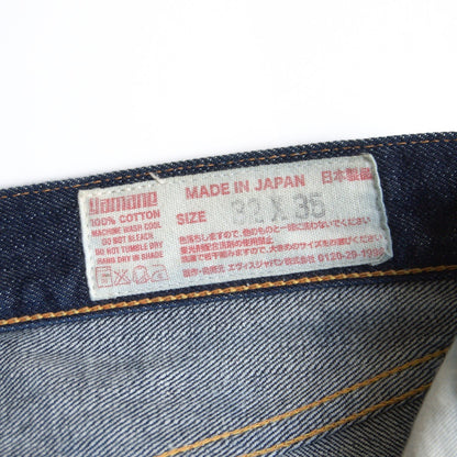 EVISU LOT.2000 Dark Indigo Denim Pants Size 32×35