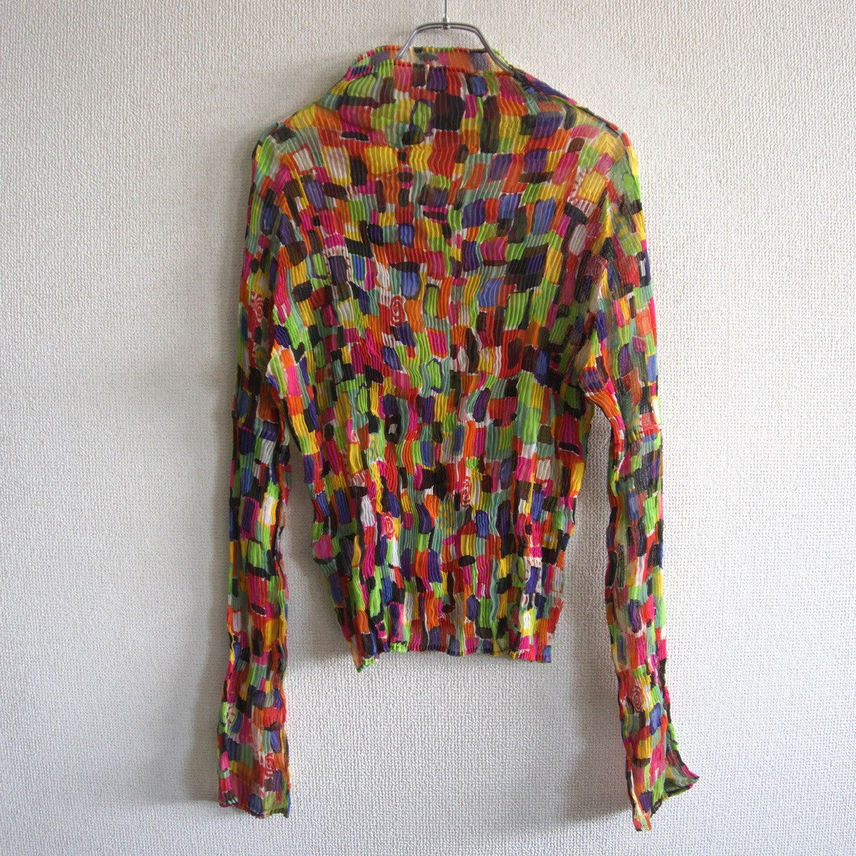 ISSEY MIYAKE Wrinkle Pleated Blouse Size 2