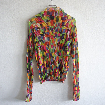 ISSEY MIYAKE Wrinkle Pleated Blouse Size 2