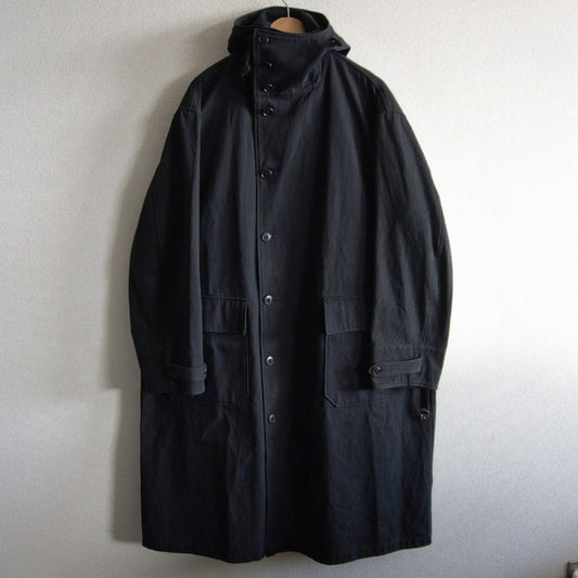 Y's for men Hooded Cotton Long Coat Size M