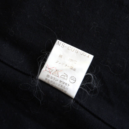 Y's for men Hooded Cotton Long Coat Size M