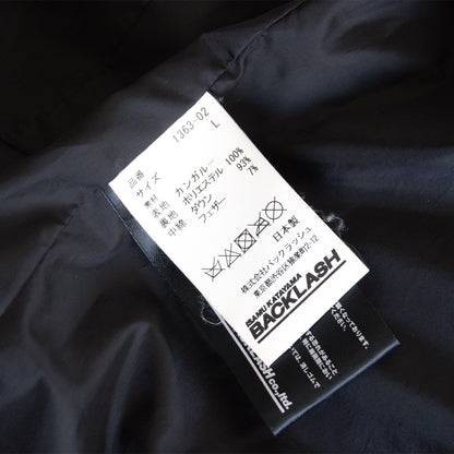 ISAMU KATAYAMA BACKLASH Kangaroo Leather Down Jacket Size L