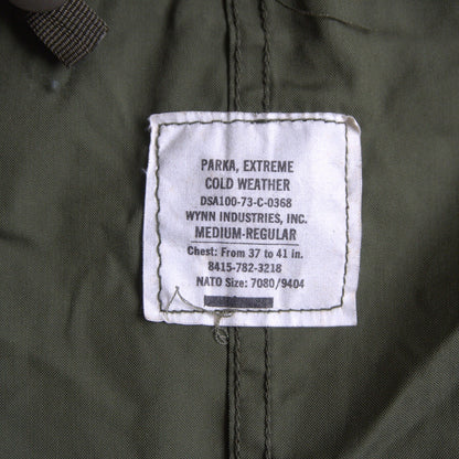 US ARMY 70s M-65 Fishtail Mod Parka Full Set Size M