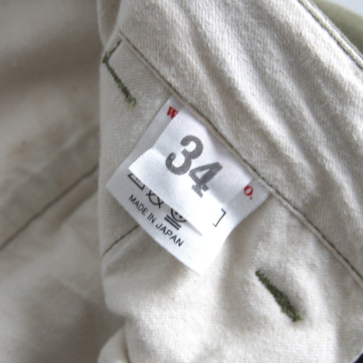 WAREHOUSE Lot.1082 Selvedge Chino Duck Digger Size 34