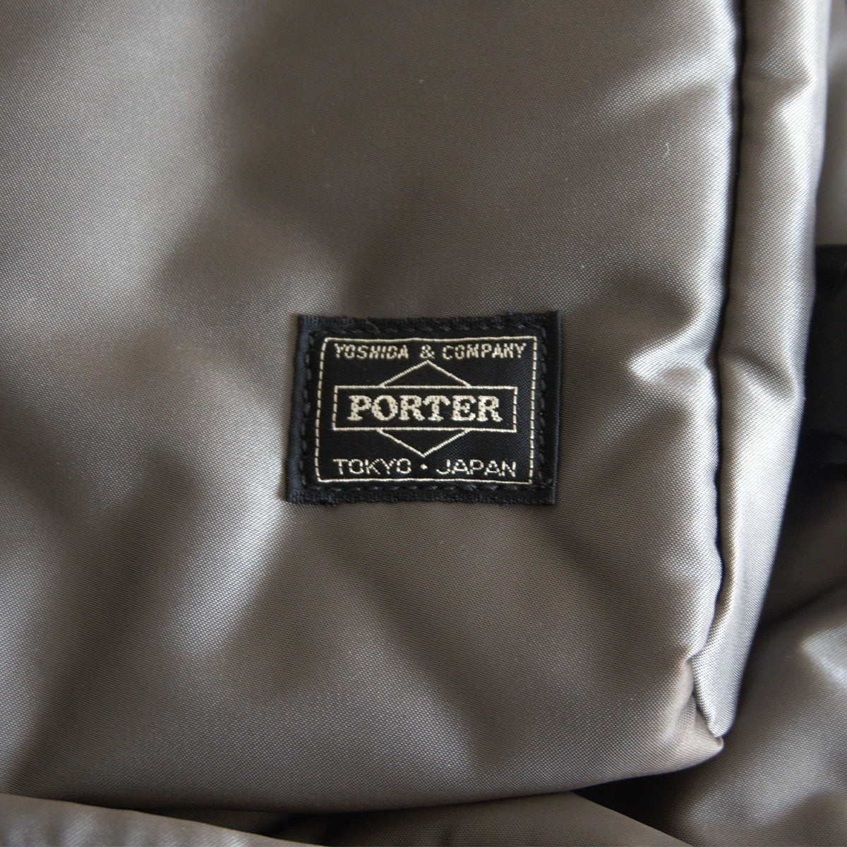 PORTER Tanker Nylon Backpack Silver Grey Size ONE SIZE