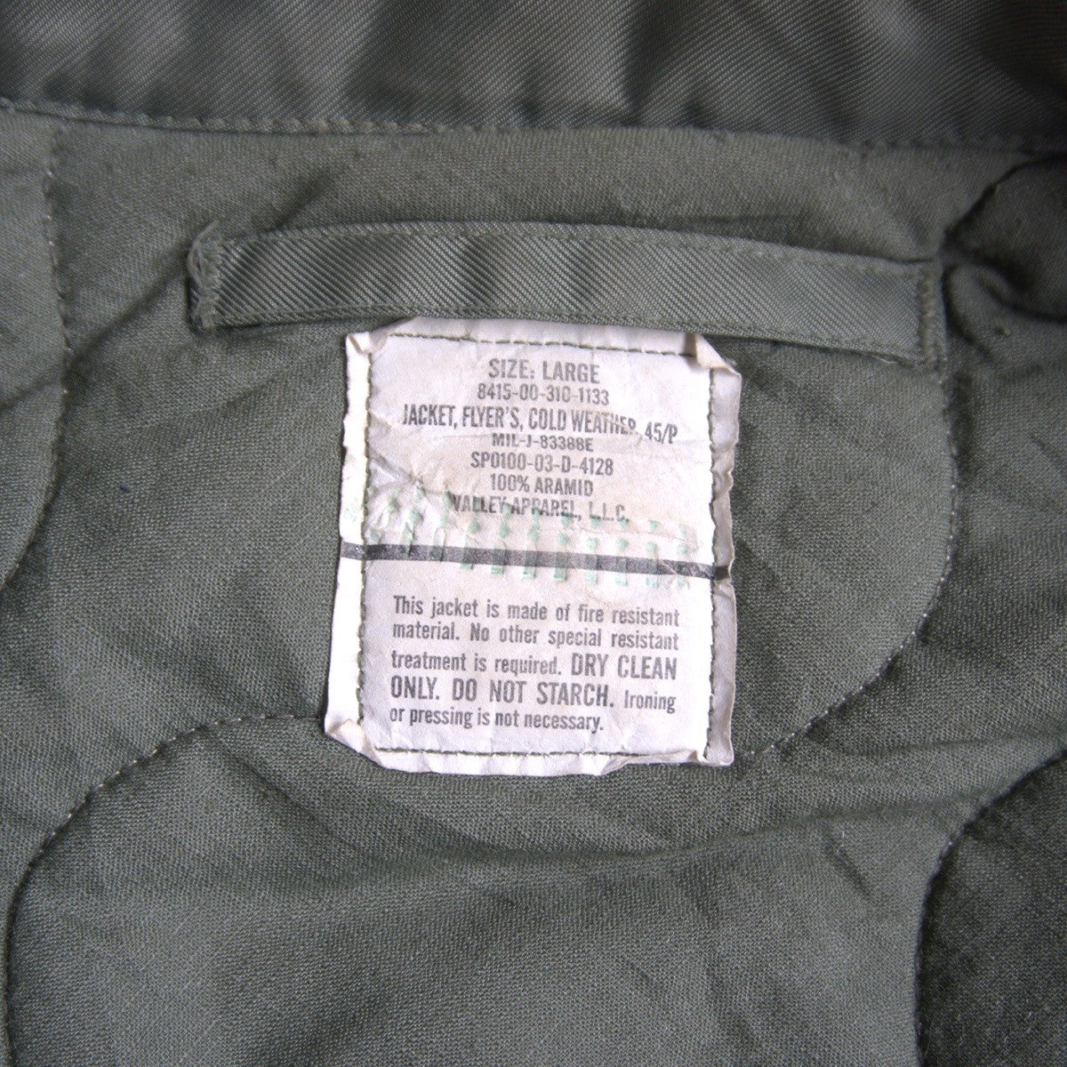 US ARMY USAF CWU-45/P Military Flight Jacket Size L