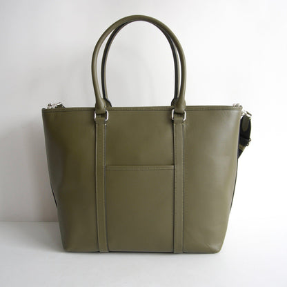 COACH Nathan Leather 2-Way Tote Bag Green Size ONE SIZE