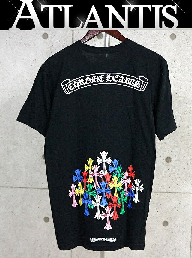 CHROME HEARTS Cemetery Cross Multi Print Tee Black Size L