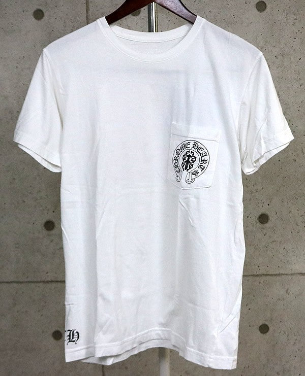 CHROME HEARTS American Flag Vine Dagger T-Shirt White Size M