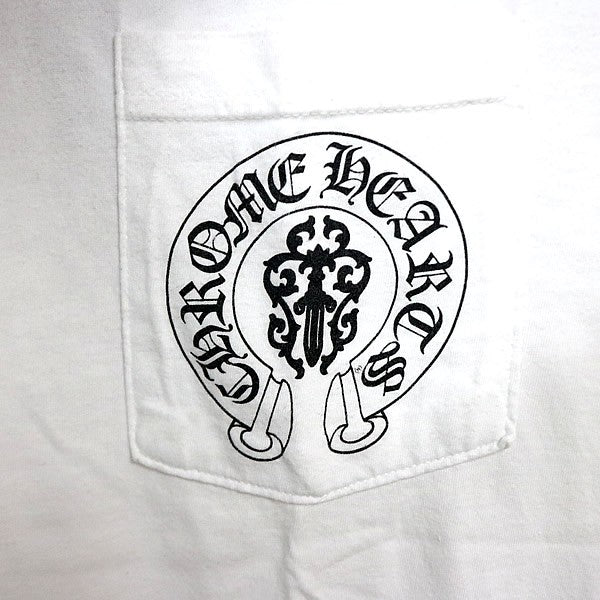 CHROME HEARTS American Flag Vine Dagger T-Shirt White Size M