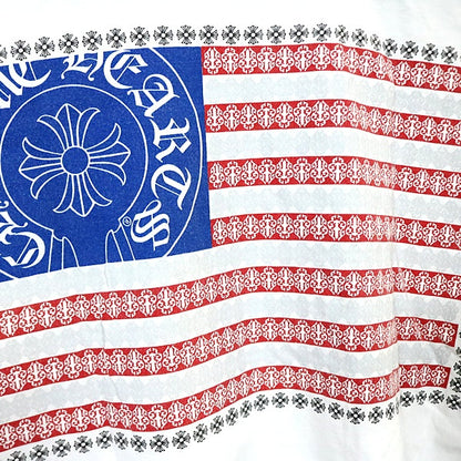 CHROME HEARTS American Flag Vine Dagger T-Shirt White Size M