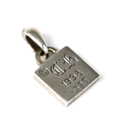 CHROME HEARTS Framed CH Plus 1P Diamond Pendant Silver
