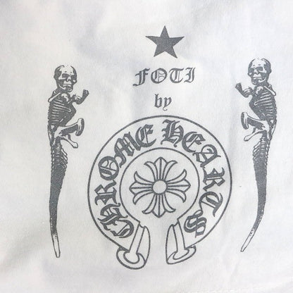 CHROME HEARTS Foti Harriss Teeter T-Shirt White Size M