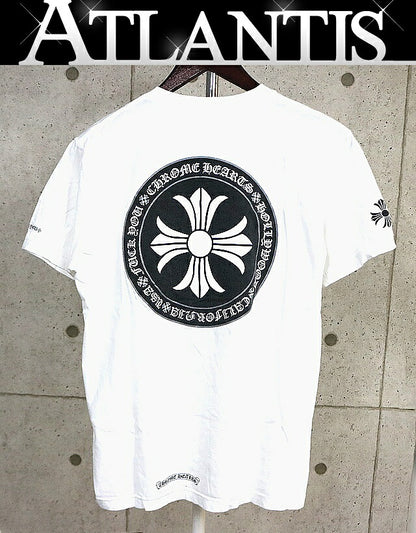 CHROME HEARTS CH Plus Logo T-Shirt White Size M