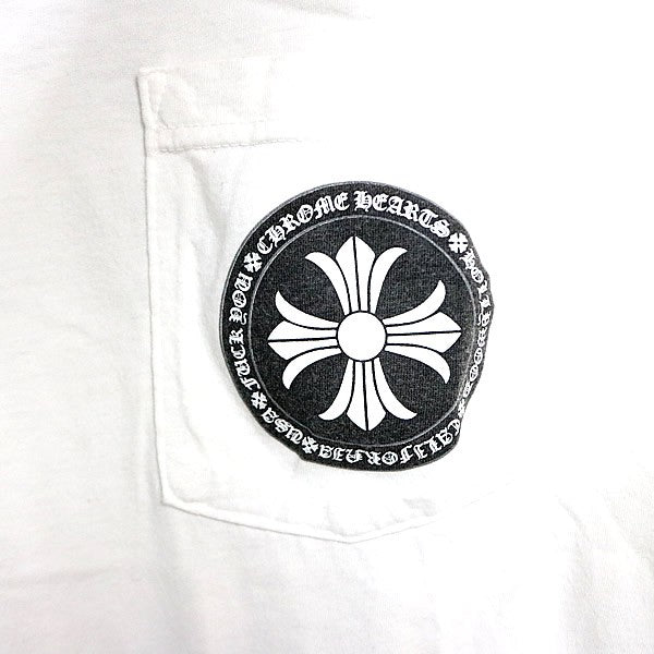 CHROME HEARTS CH Plus Logo T-Shirt White Size M