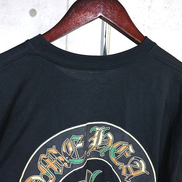 CHROME HEARTS Camo Horseshoe Cemetery Long Black Camo Size M