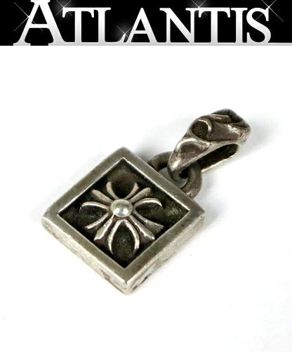 CHROME HEARTS Framed CH Plus Charm Pendant Silver